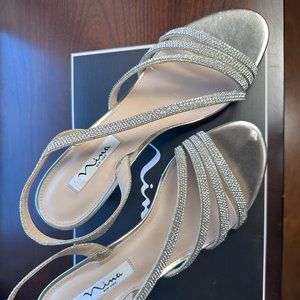 Nina Noura-YG Platino Sora Glitter Formal shoes
